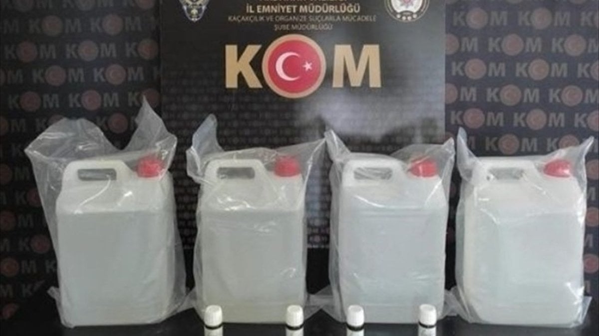 İstanbul’da 95 bin 618 litre etil alkol ele geçirildi