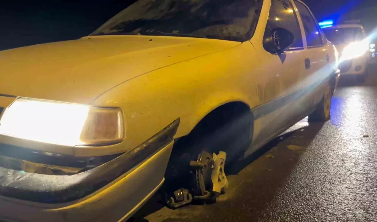 Alkollü Ehliyetsiz Sürücü, Polise Zor Anlar Yaşattı