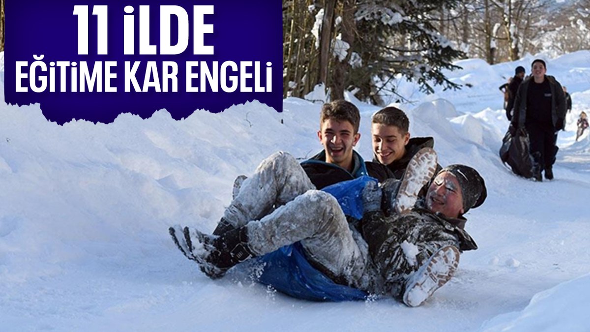 27 Şubat Perşembe günü bazı il ve ilçelerde kar nedeniyle okullar tatil edildi
