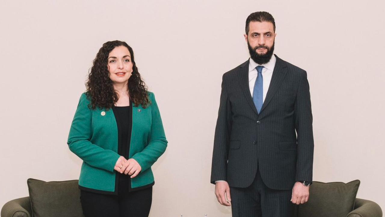 Vjosa Osmani Antalya’da eş-Şara ile görüştü